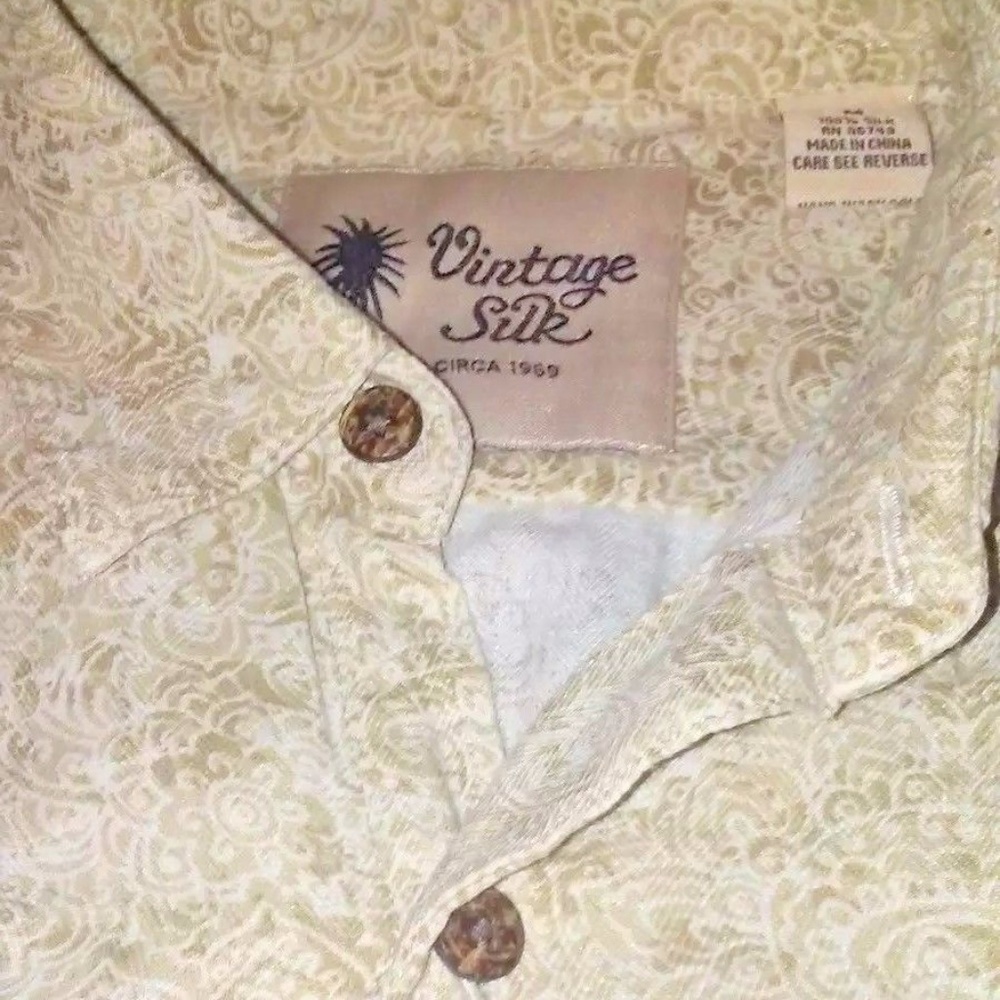 Button Up Short Sleeve 100% Natural Silk Pocketed