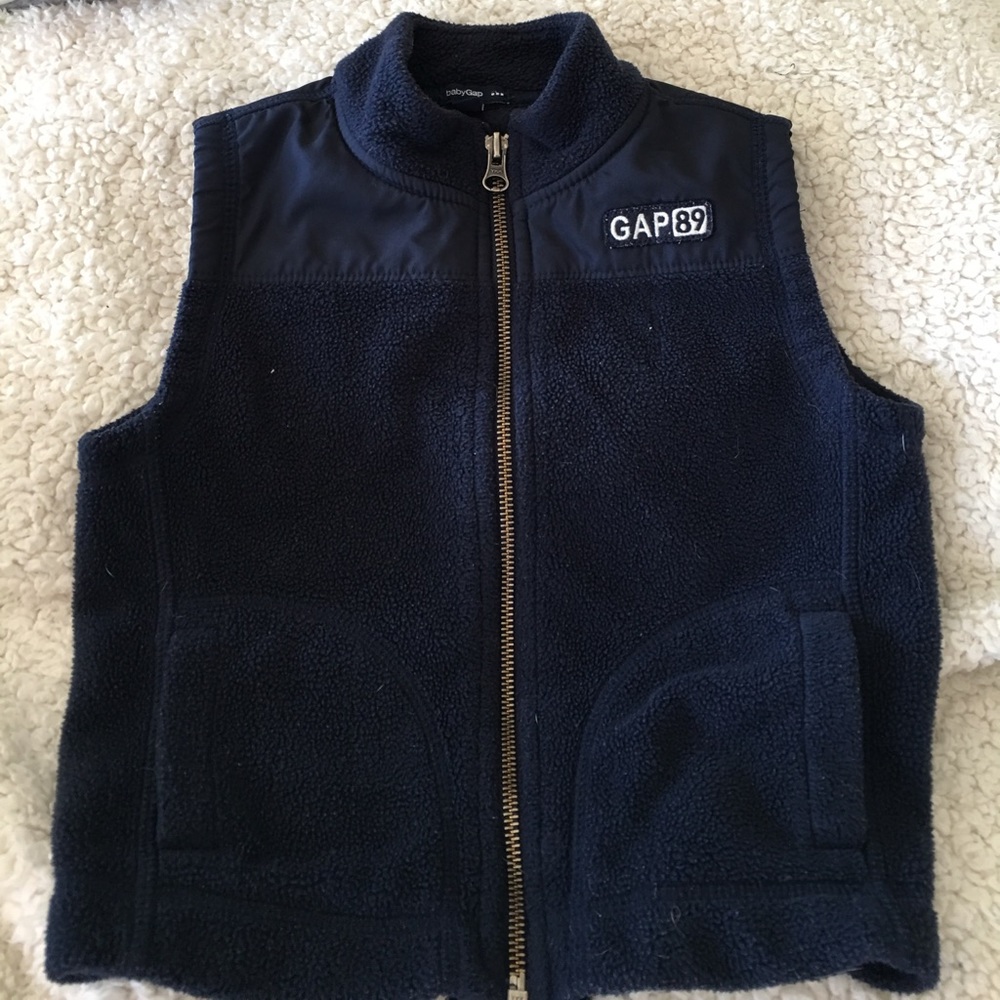 Navy blue baby gap vest