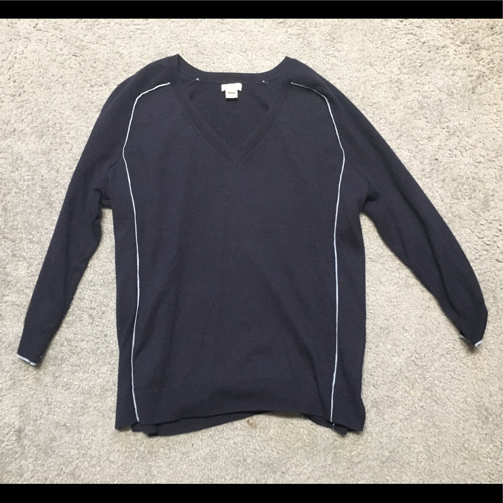 Navy J Crew v-neck sweater (barely worn)