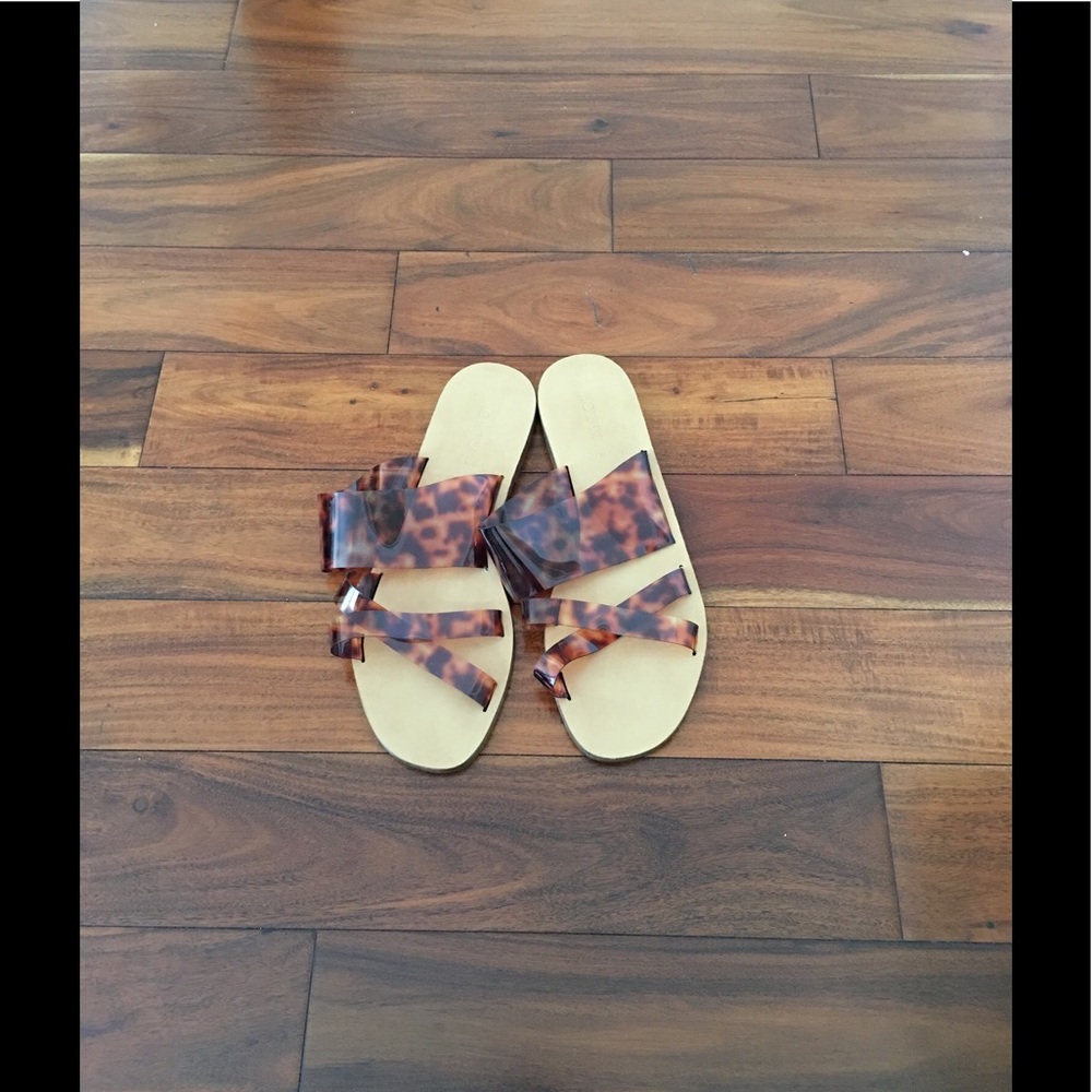 JCrew Tortoise Sandals