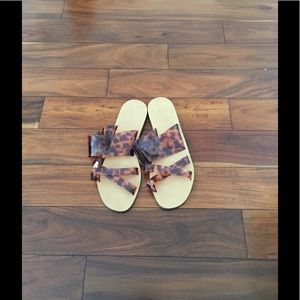 JCrew Tortoise Sandals