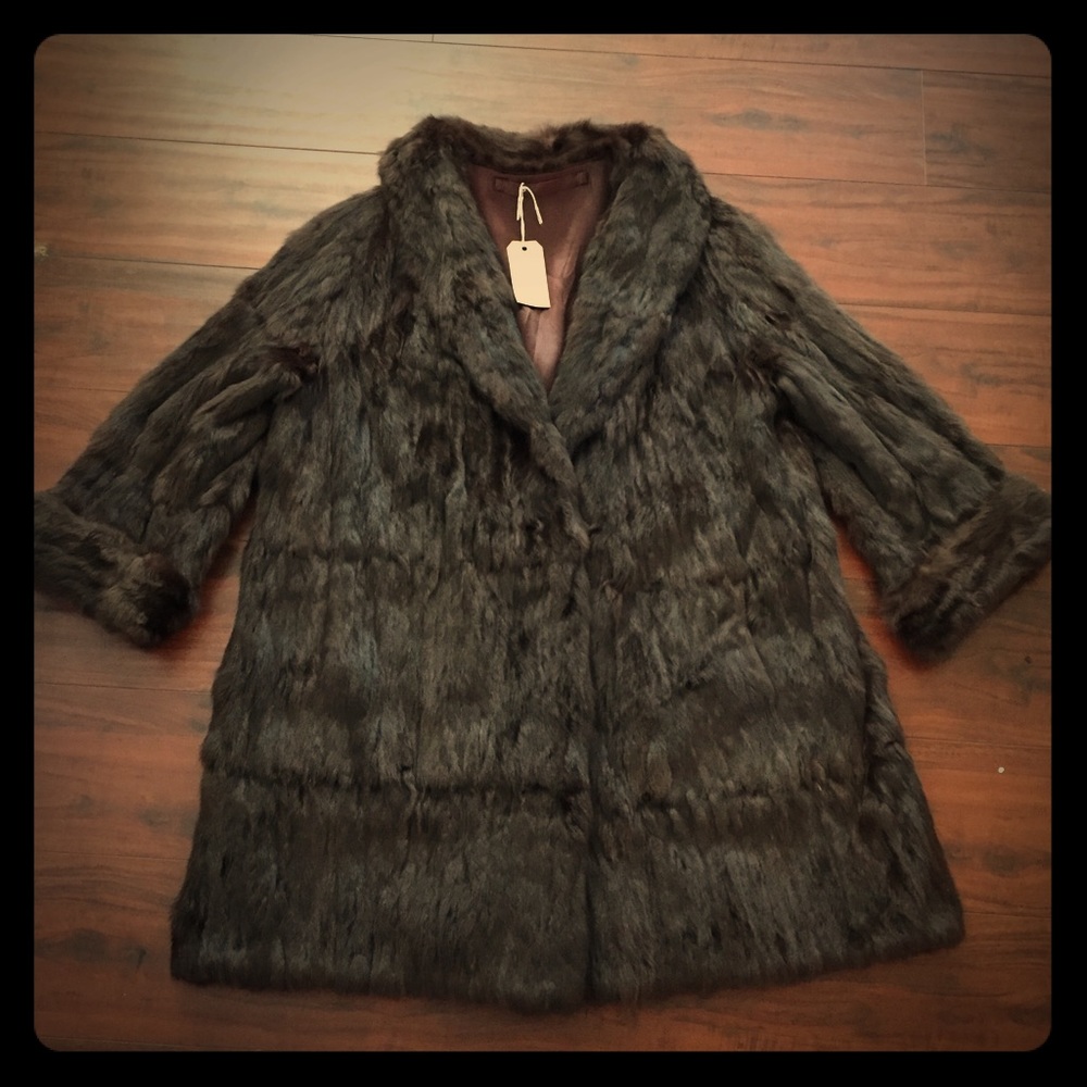 Vintage Brown Fur Coat