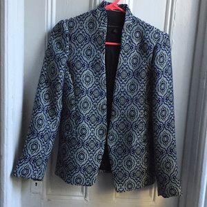 Banana Republic Jacquard Open front Blazer