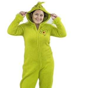 Dinosaur Hooded One Piece Fleece Pajamas Womens Adult Purple Union Suit Costume