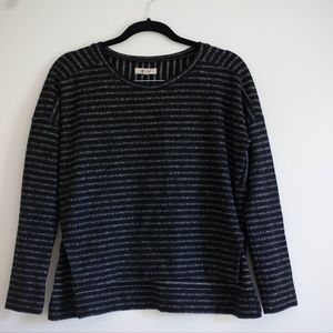 longsleeve black madewell striped top
