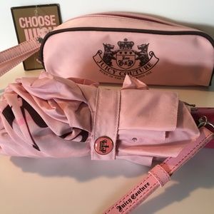 JUICY-COUTURE-Compact-Collapsible-Pink-Rhinestone