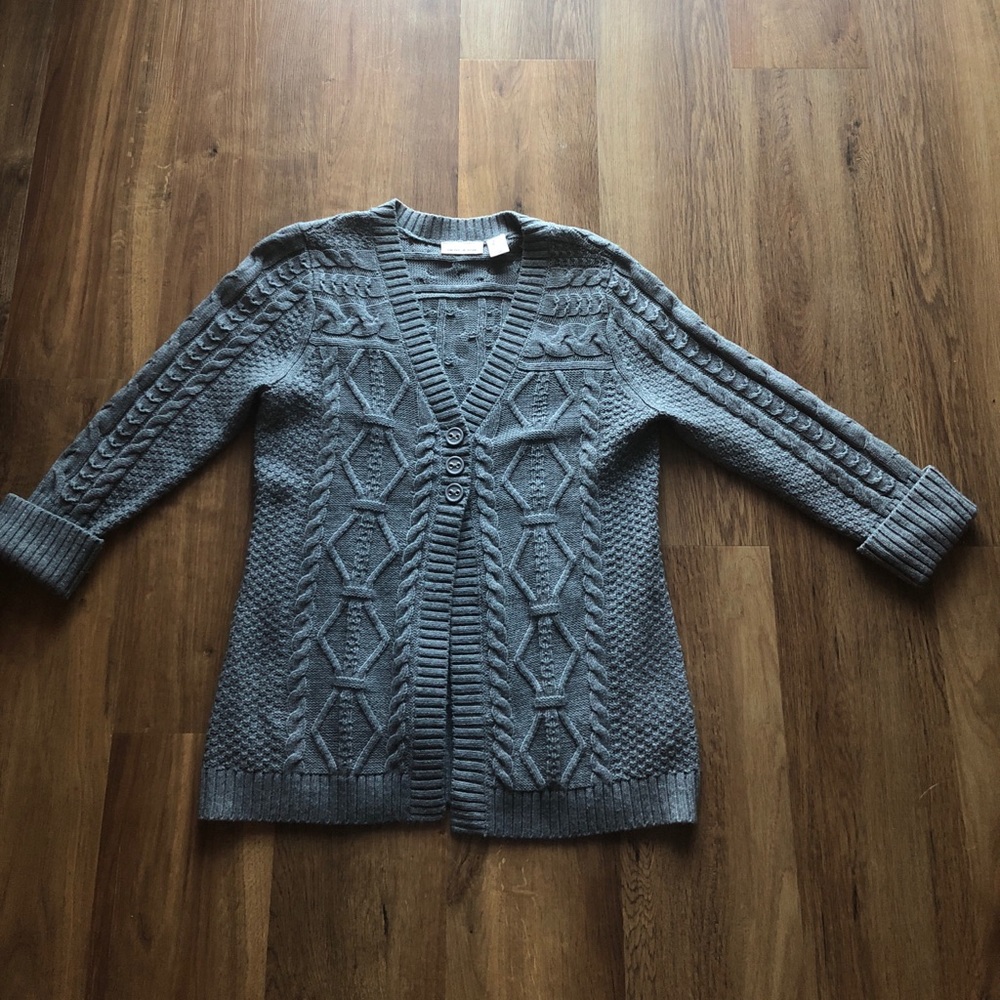 DKNY Cable Knit Cardigan