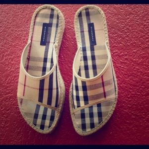 100% Authentic Burberry espadrilles size 9.