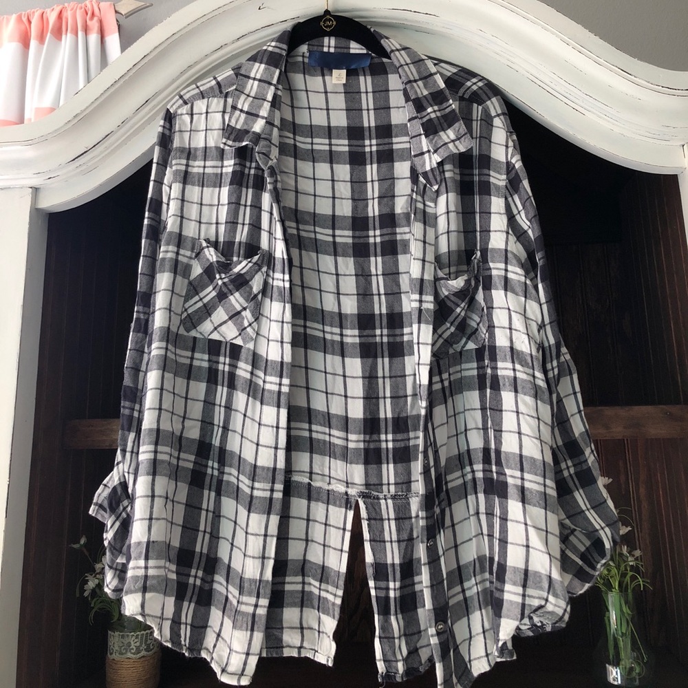 Black and white flannel