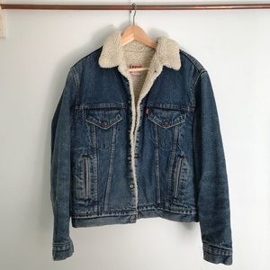 Vintage Levi's The Sherpa Trucker Jean Jacket