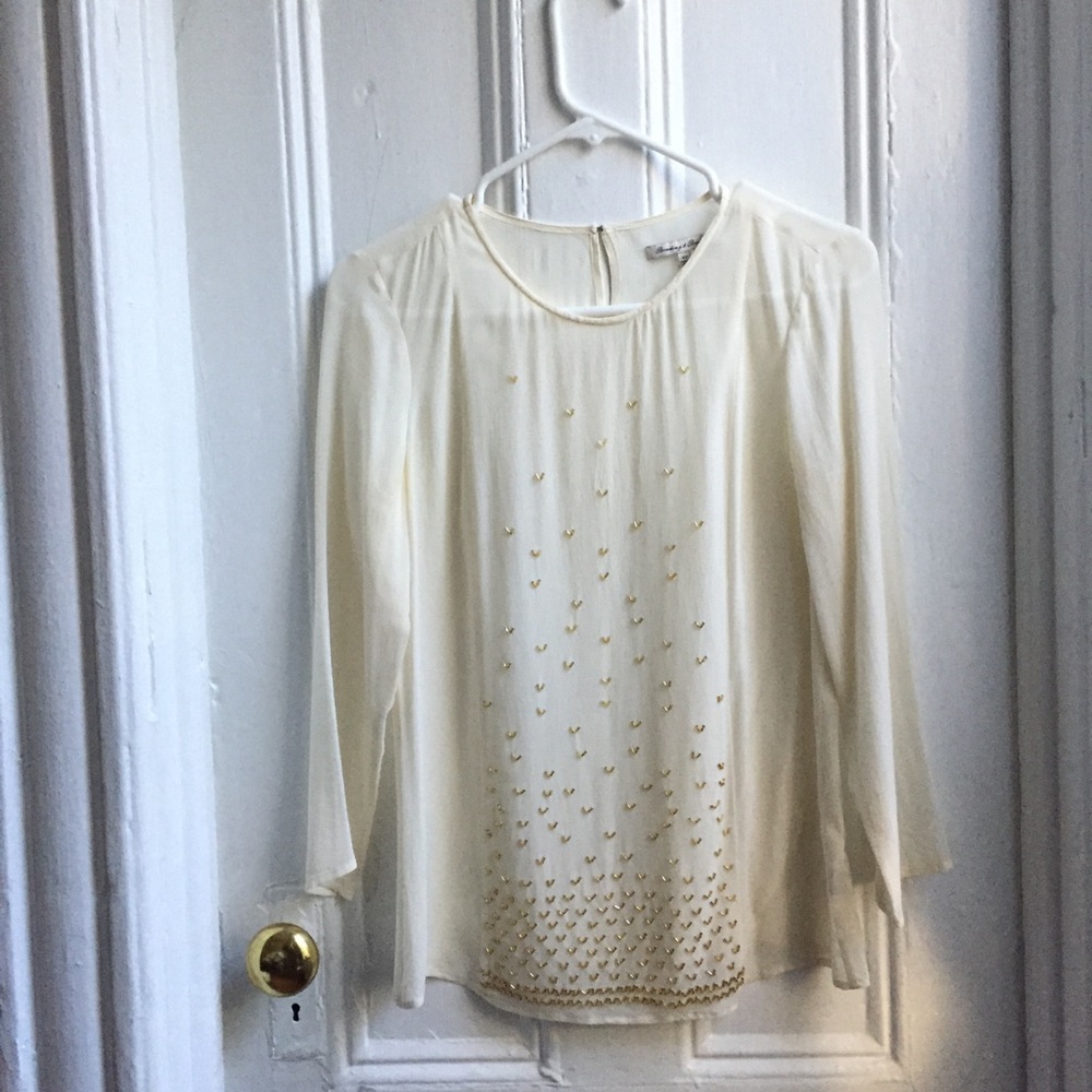 Silk headed blouse Madewell