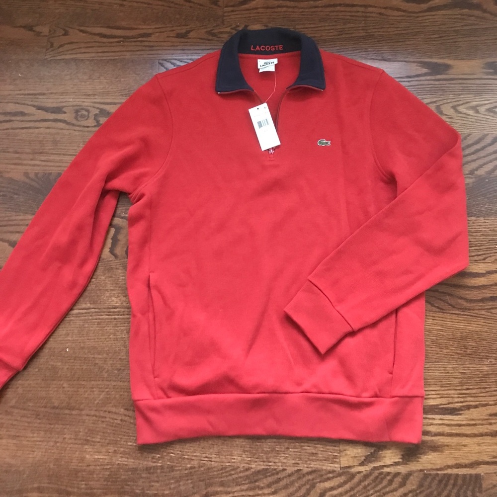NWT Lacoste 1/4 Zip Large