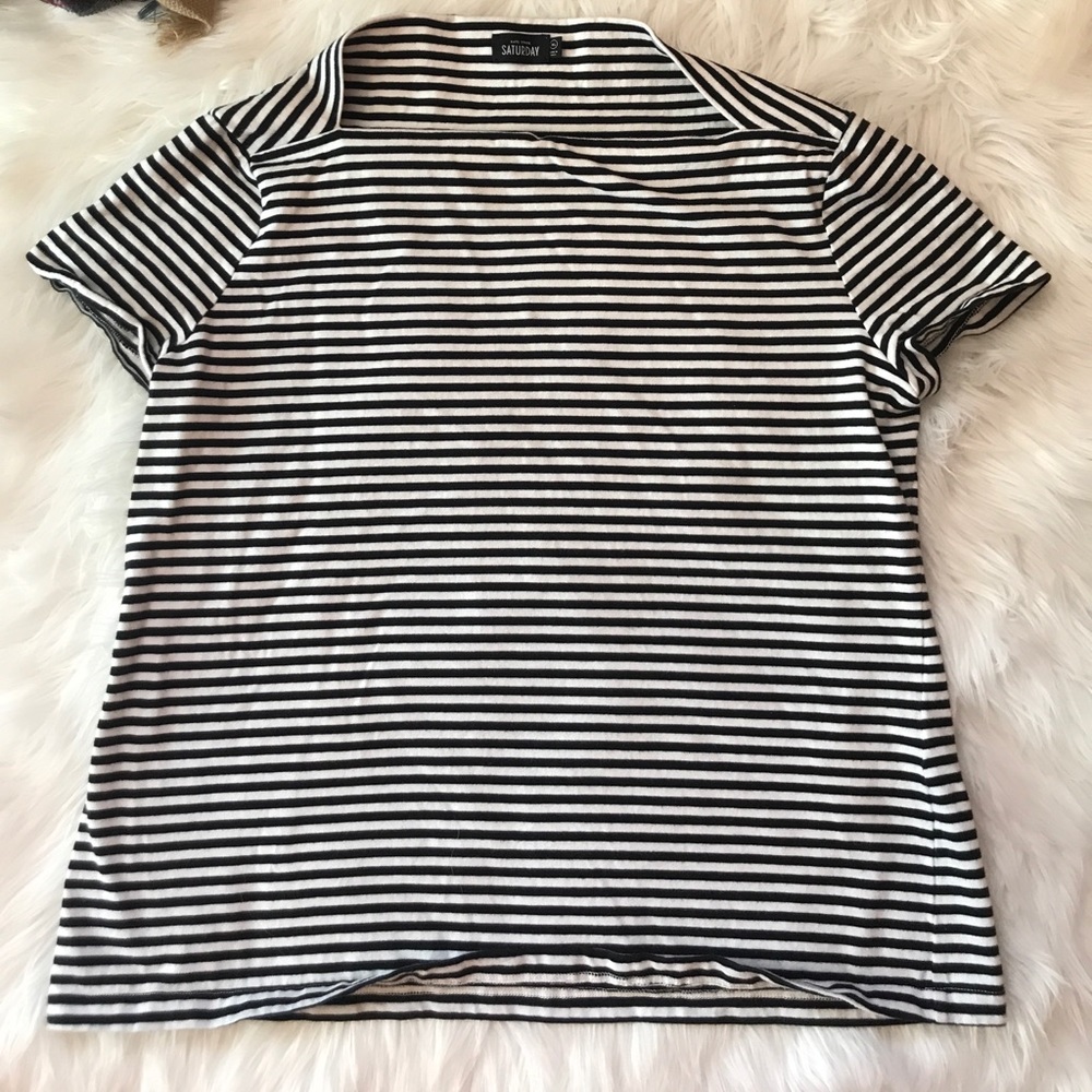 Kate Spade Saturday black and white shirt