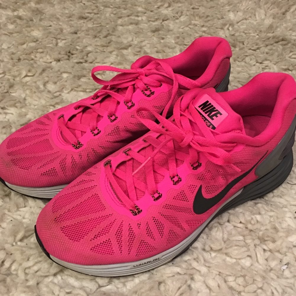 Bright Pink Nike Sneakers Lunarglide