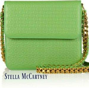 Stella McCartney Grace Green Embossed Faux Leather Stella McCartney Grace Green Embossed Faux Leather