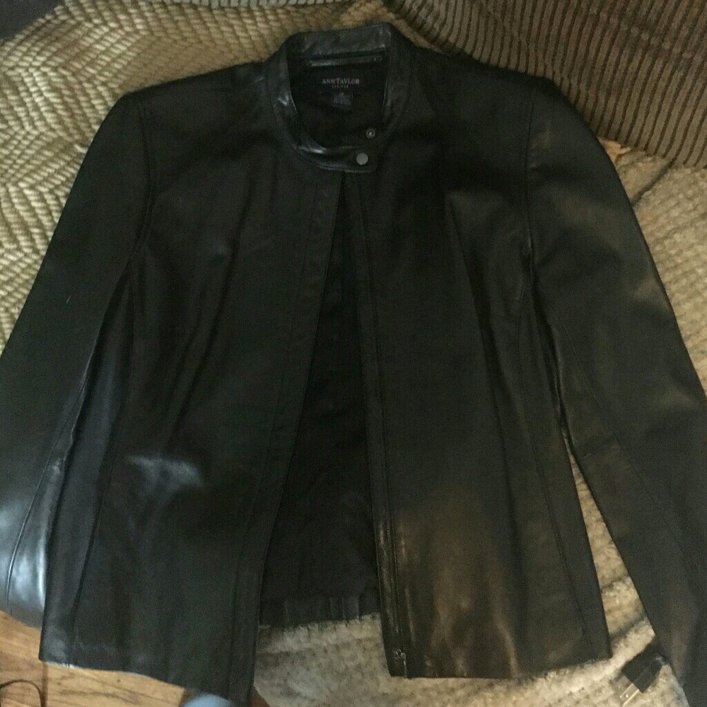 Ann Taylor leather jacket