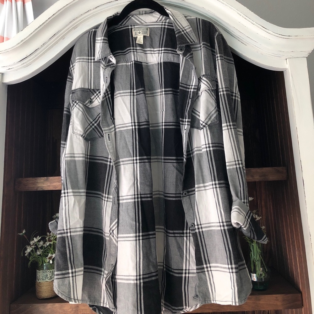 Black and white flannel