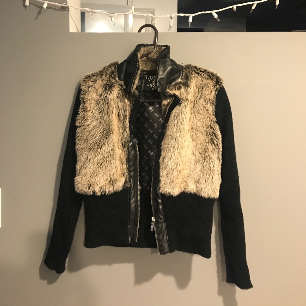GUESS Faux fur sweater/jacket