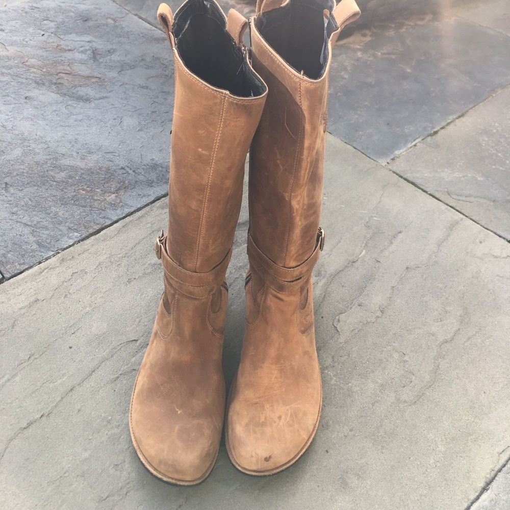 Merrell brown buck suede boots size 10