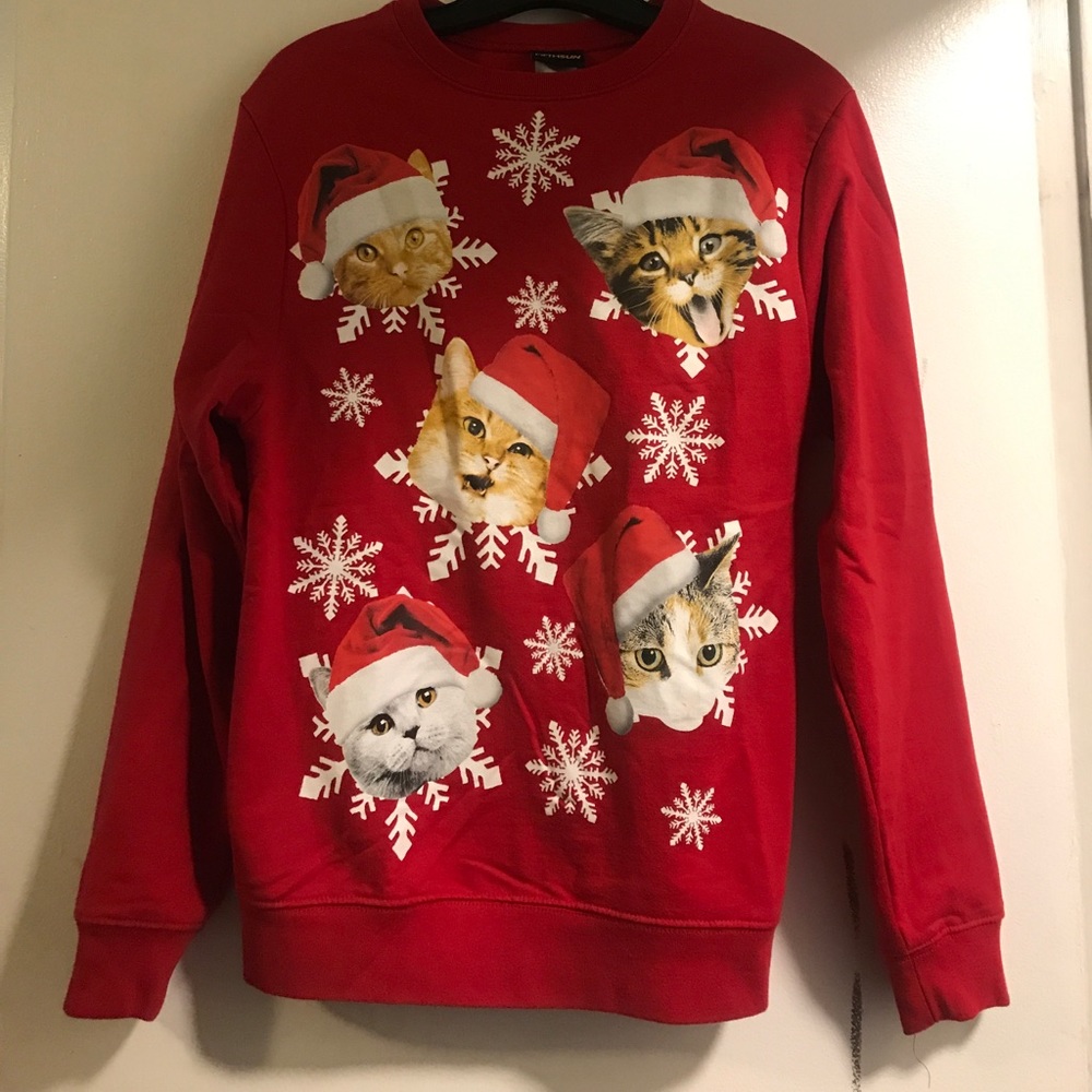 Cat Christmas sweater