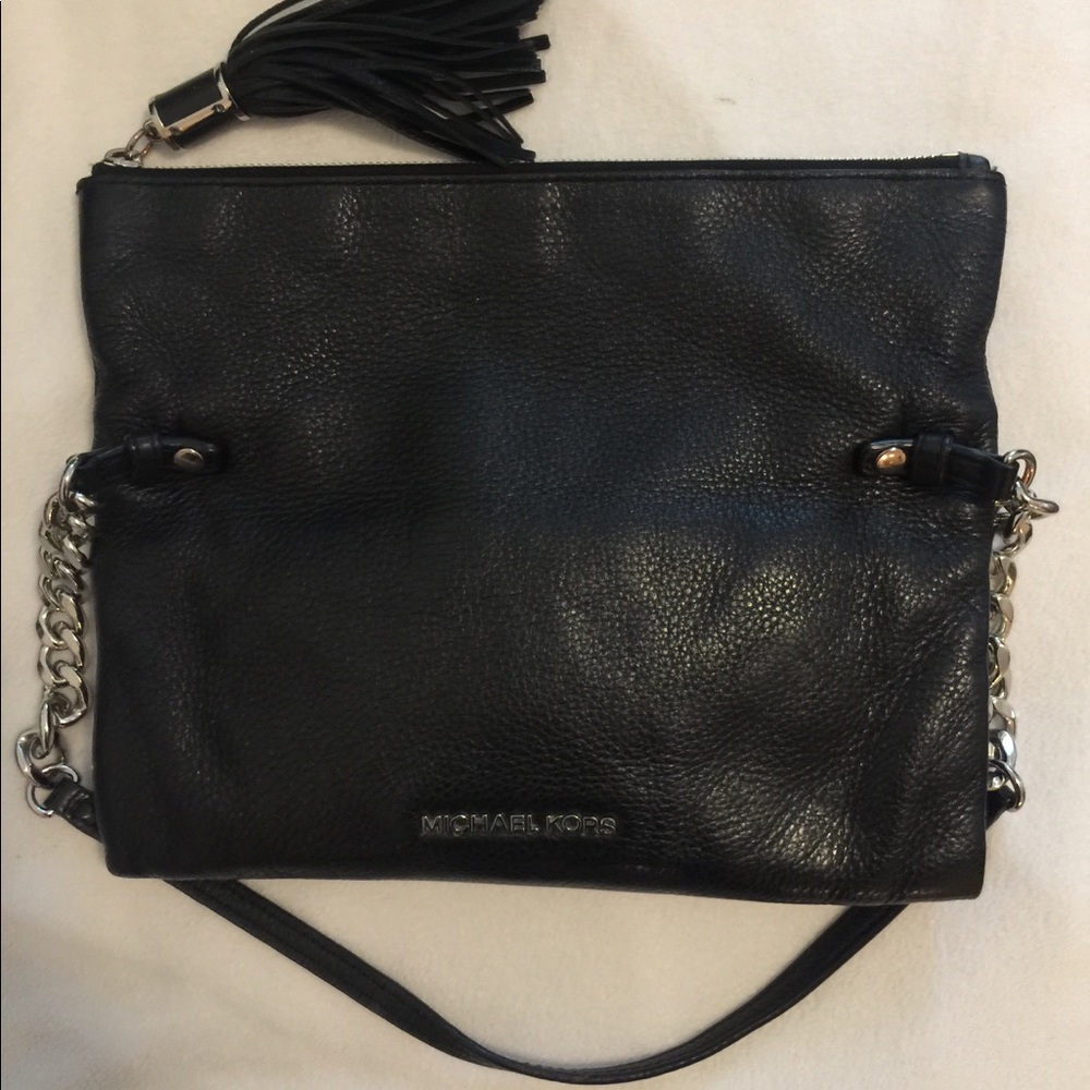 Michael Kors Black handbags with fringe