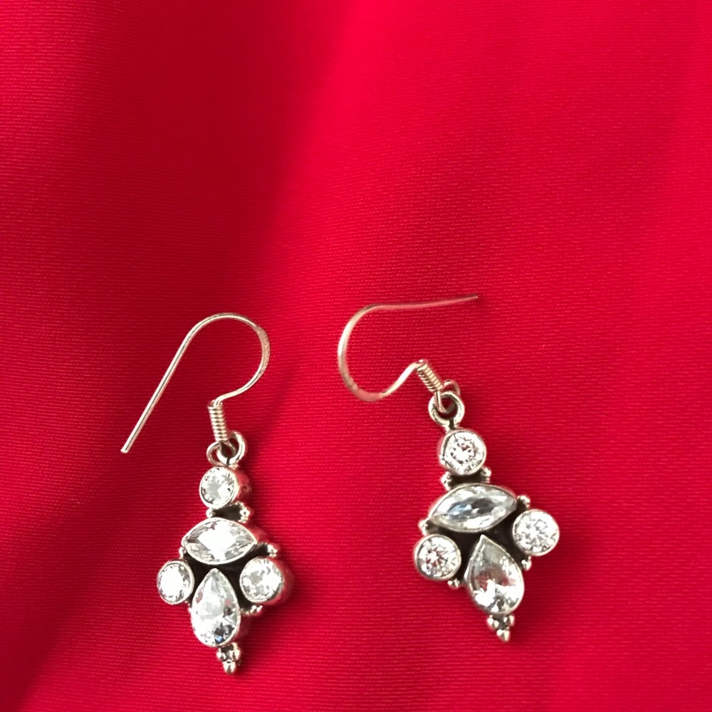 Silver earrings