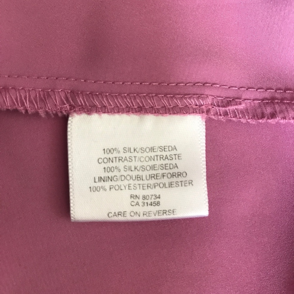 BCBG Maxazria Mauve Silk Chiffon Sleeveless Dress - Picture 8 of 8