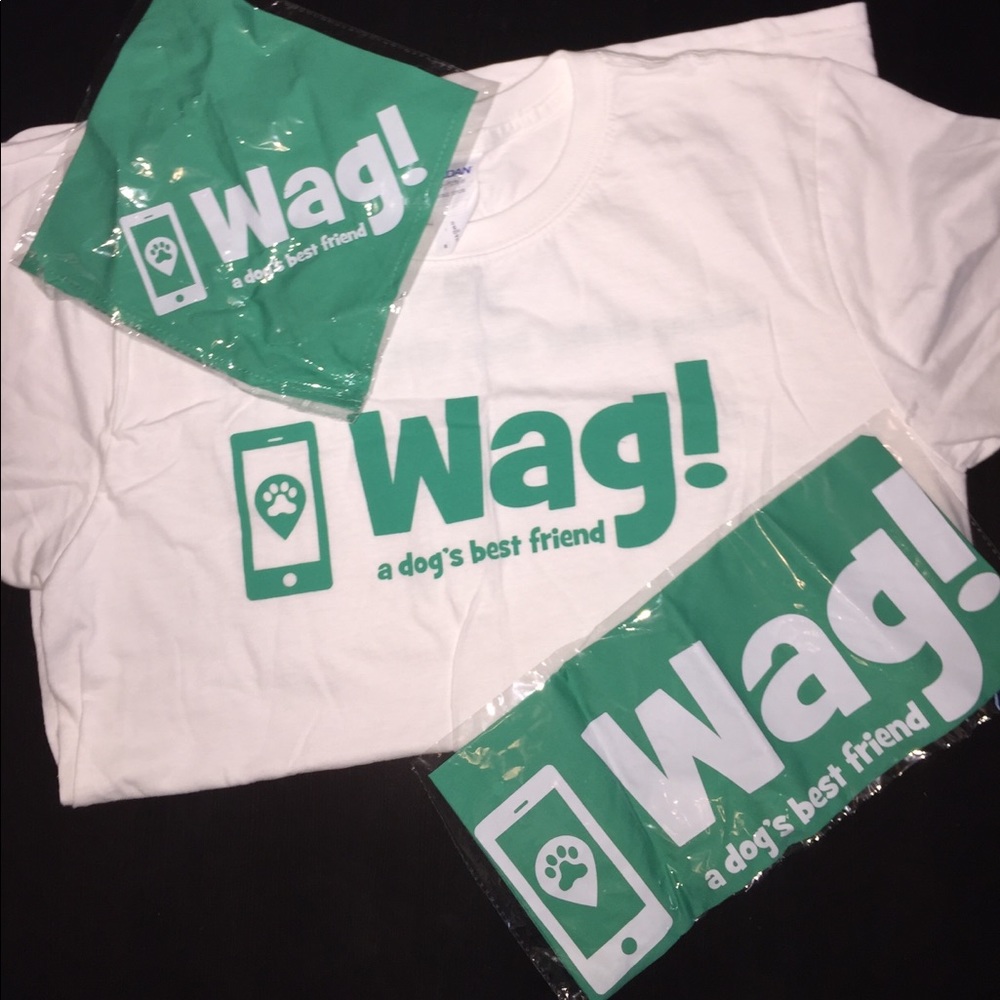 Wag! Dog Walking Shirt & Dog Bandanas