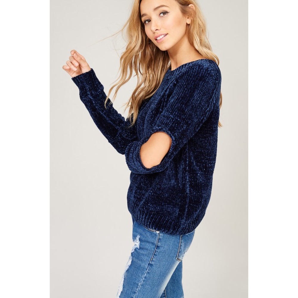 Last 1️⃣ Chenille Velvet Yarn Pullover - Picture 4 of 5