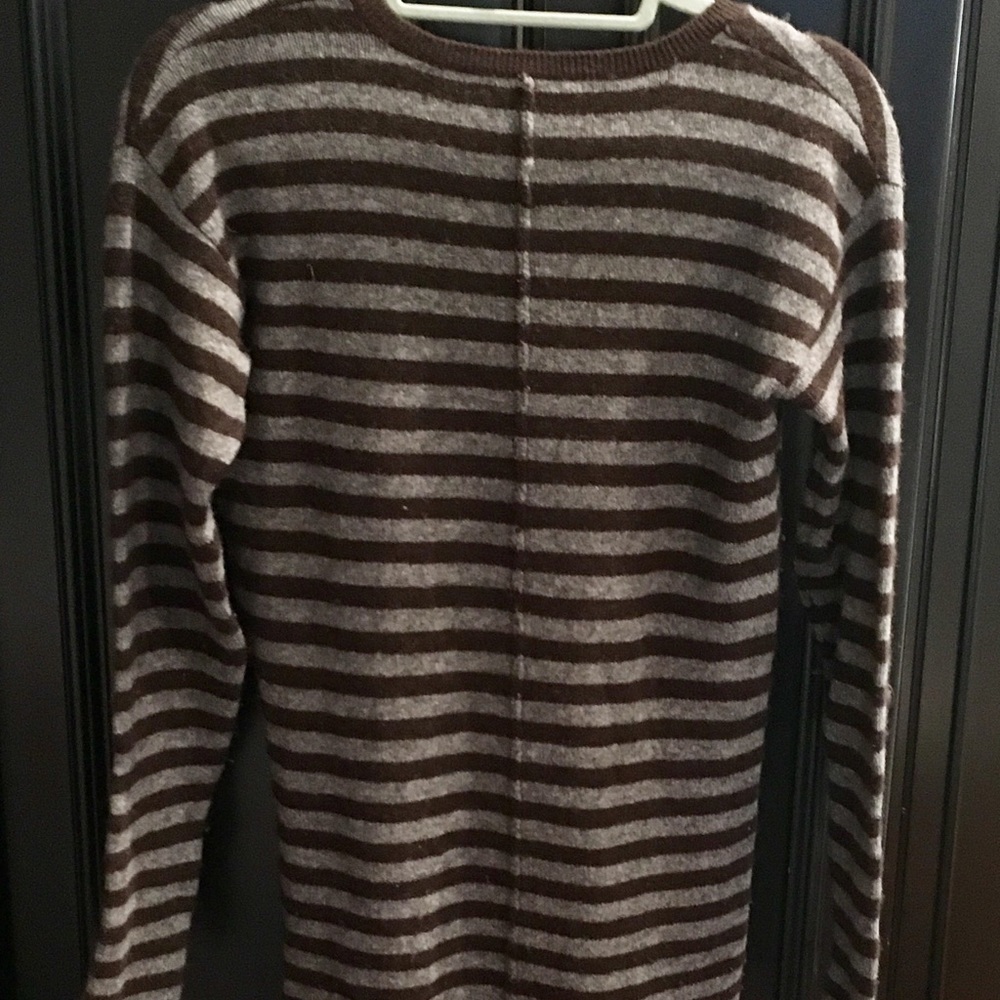Vince Striped Brown and Gray