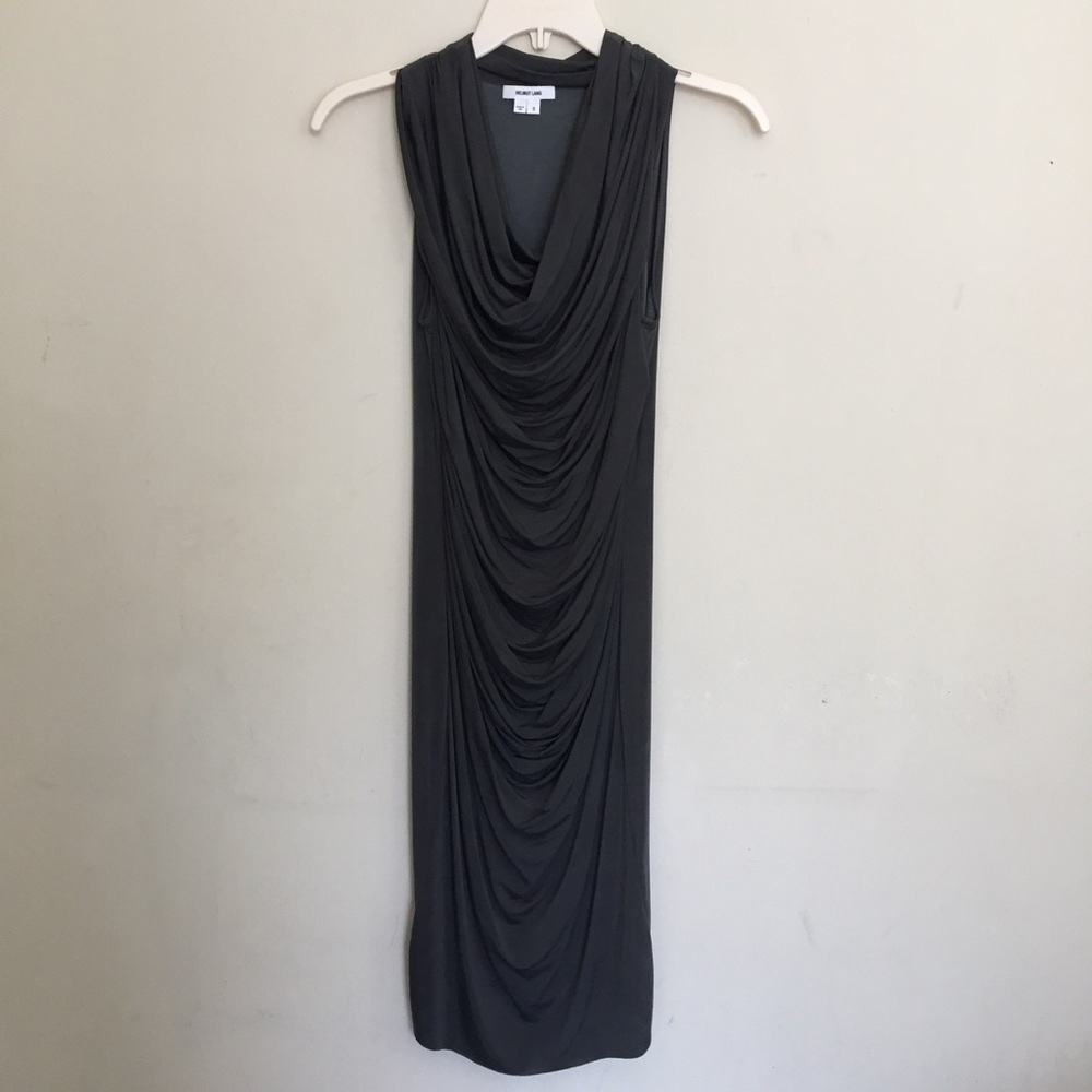 Helmut Lang Draped Slinky Dress