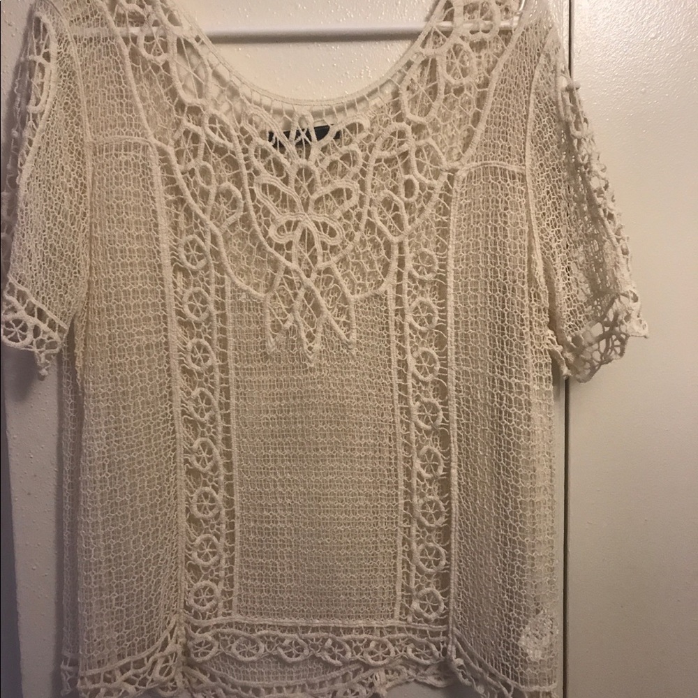 Beautiful cream colored lace top