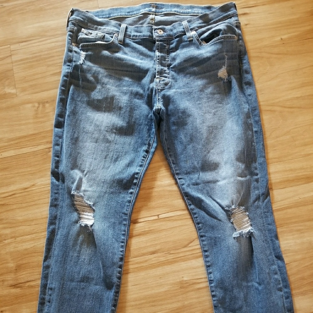 7 for all Mankind distressed jeans