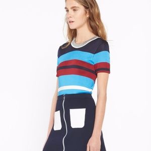 NWOT Sandro Jupe Jessica French Sailor Skirt