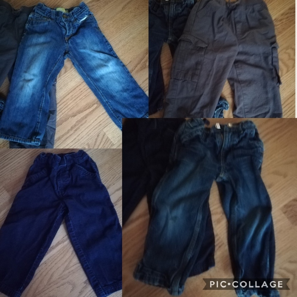 EUC 4 pairs of pants for boys 3T