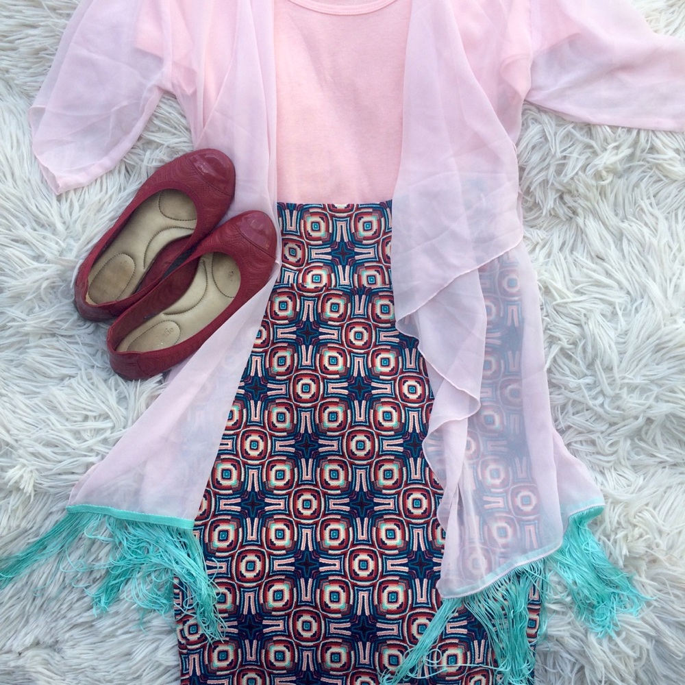 Lularoe fall outfit pink