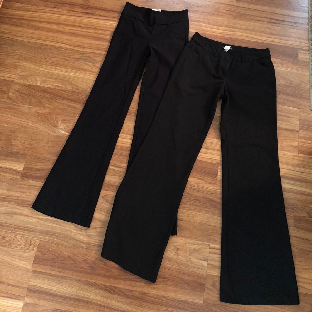 2 pair of black dress pants