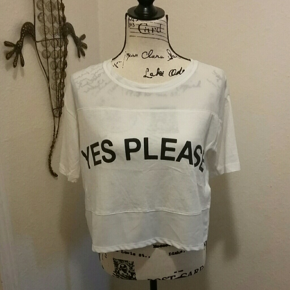 YES PLEASE CROP TOP