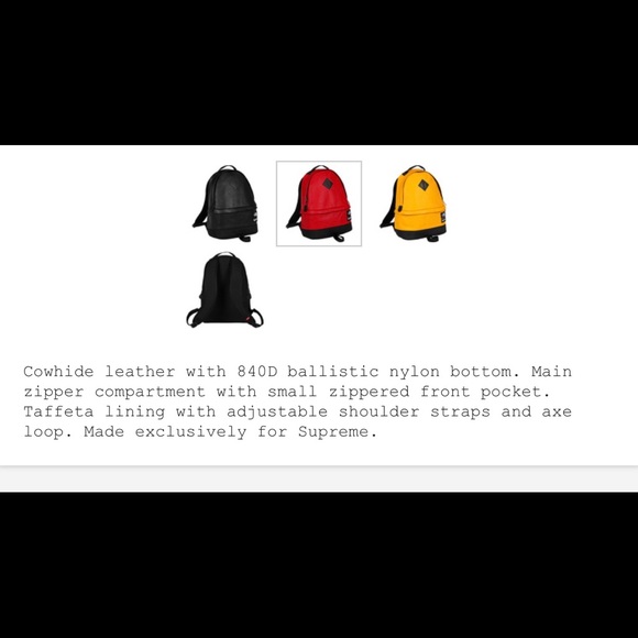 Supreme/North Face Leather Backpack 🔥🔥🔥SOLD🔥 - Picture 2 of 8