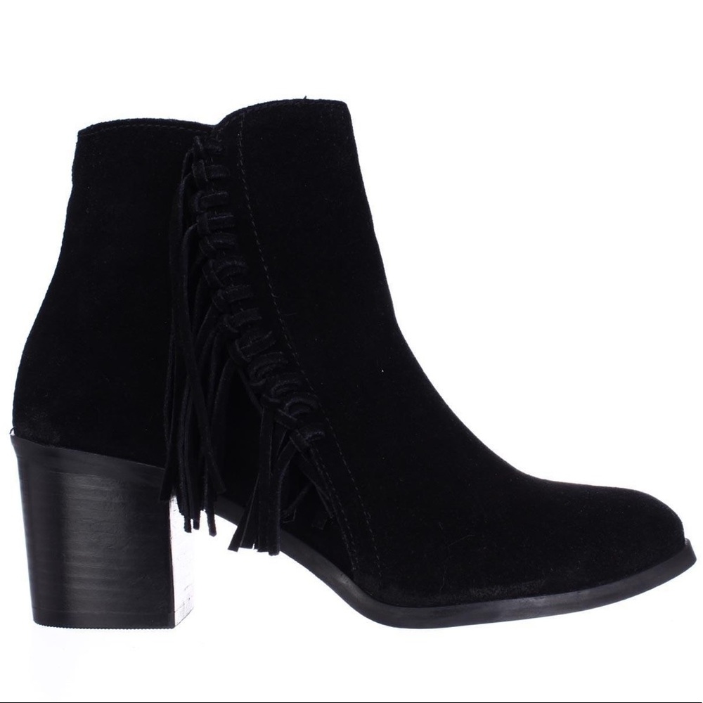 NEW Kenneth Cole Rotini Side-Fringe Ankle Boots