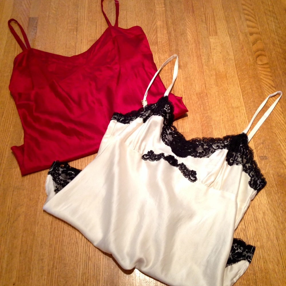 2 for 1 Lingerie Silky Tanks
