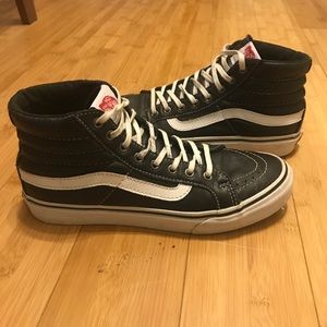 Leather SK8-Hi slim Vans