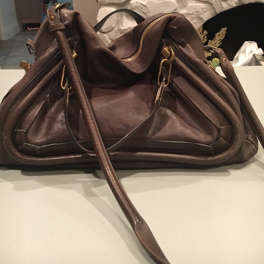 ChloeParatayTopHandleBag Leather Large(Authentic)