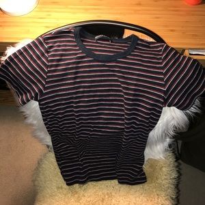 BRANDY MELVILLE STRIPED RINGER TEE