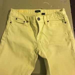Yellow toothpick skinnies