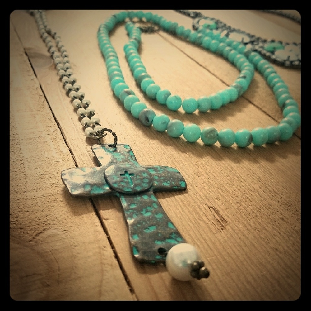 4 necklaces and 4 pairs of earrings!