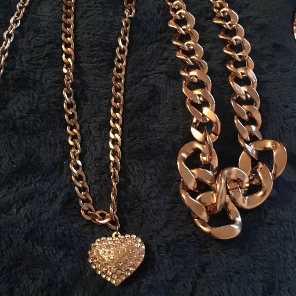 Heart Chain link necklace