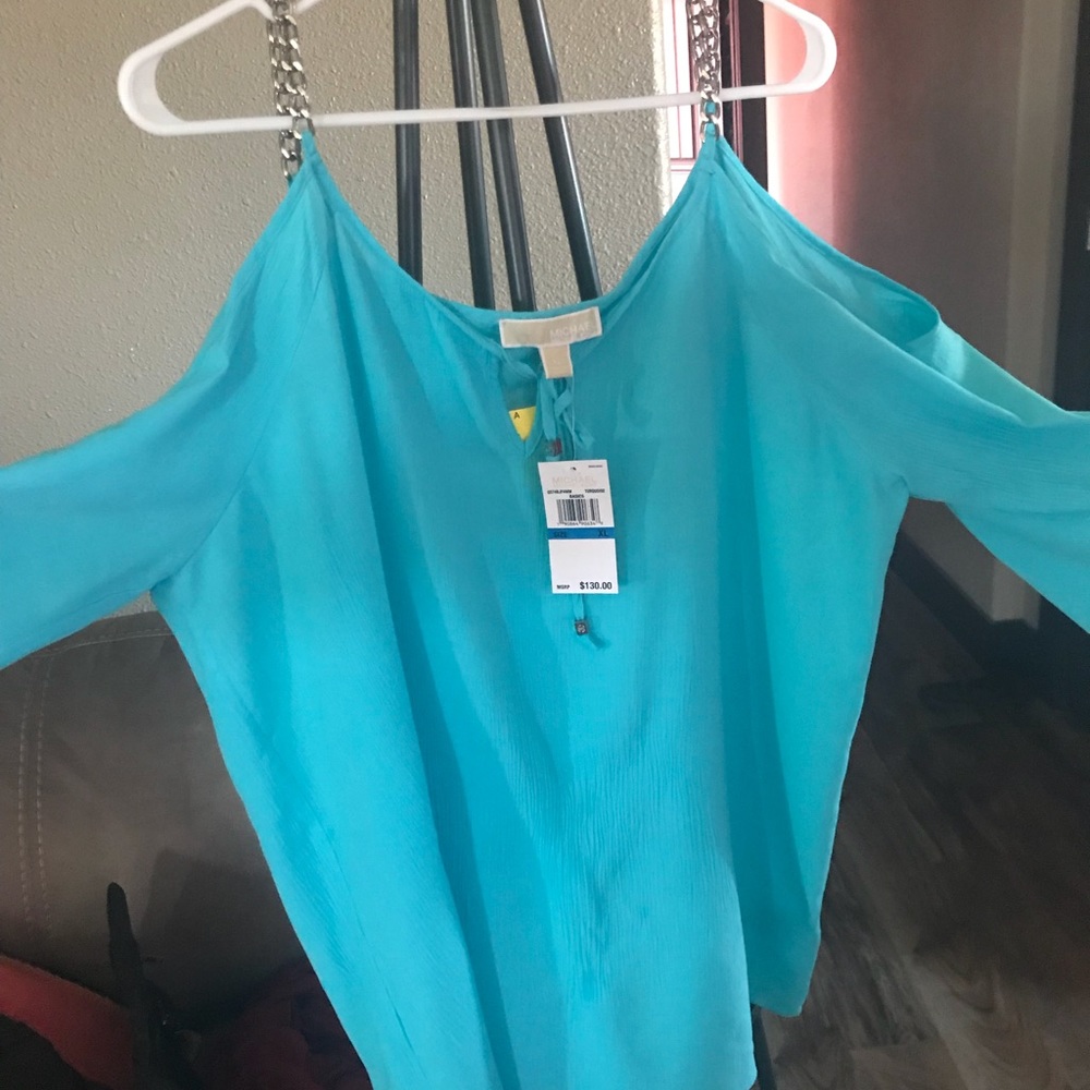 Michael Kors open shoulder shirt