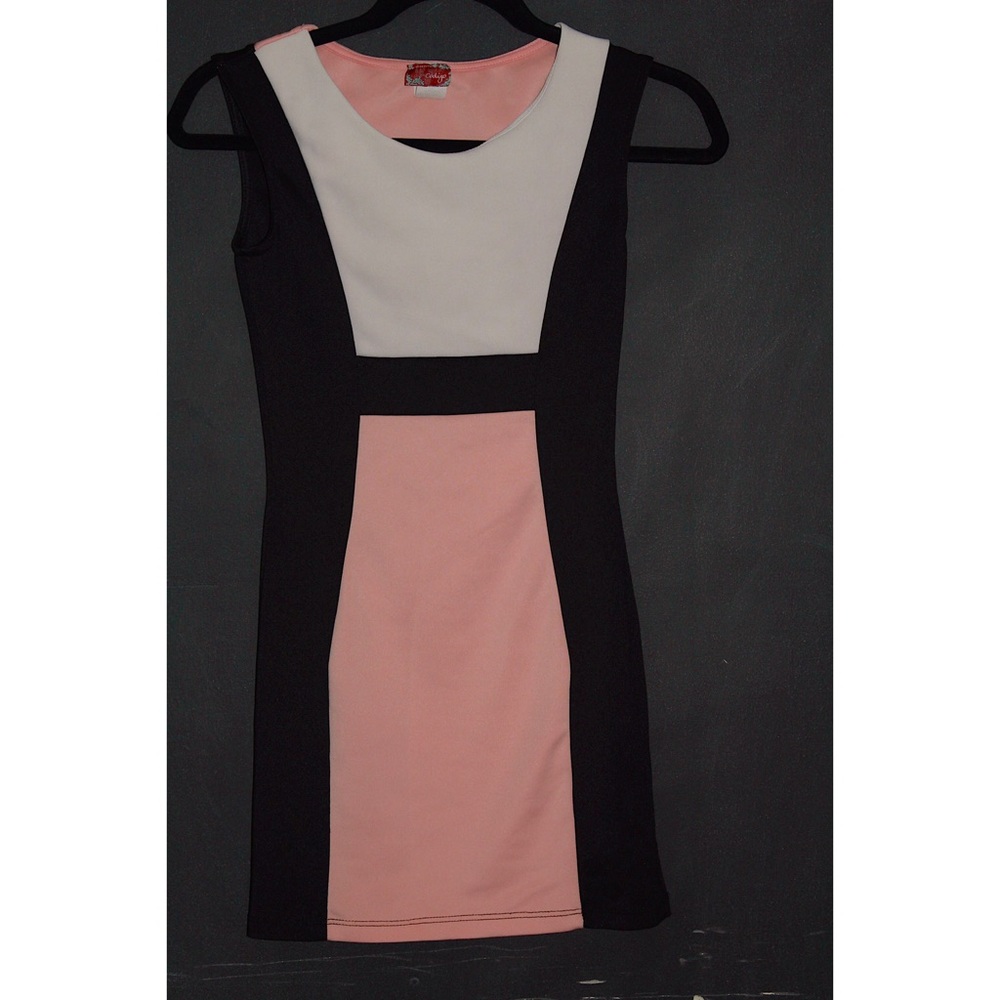 Black, Pink and white dress!