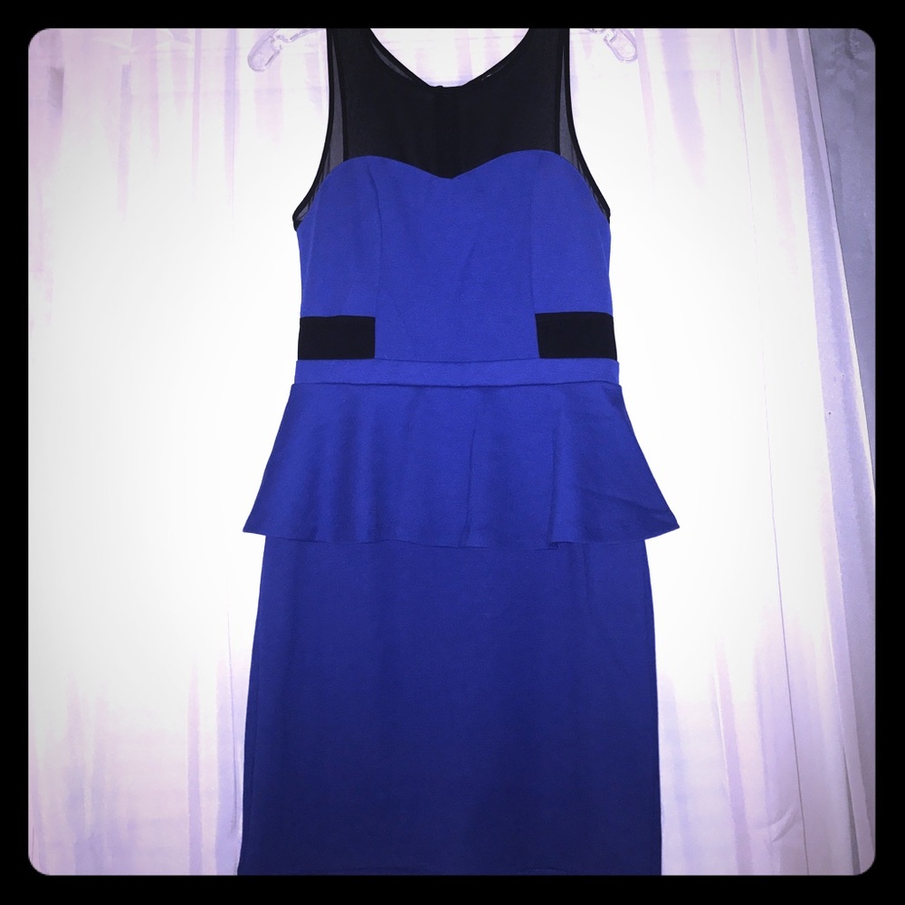 Blue cocktail dress